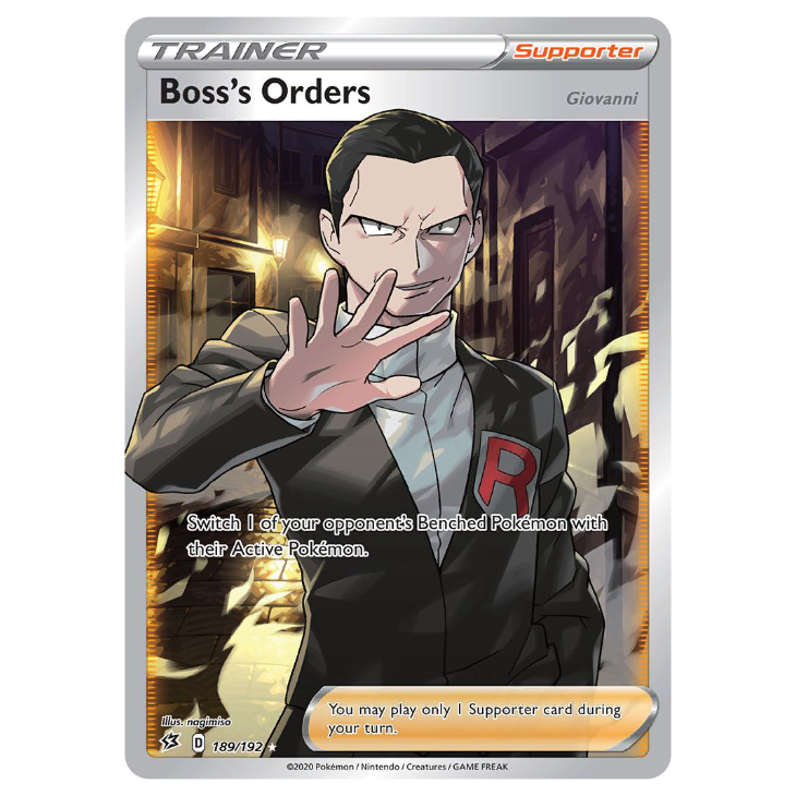 Boss's Orders - Rebel Clash - 189/192 - Full Art Ultra Rare