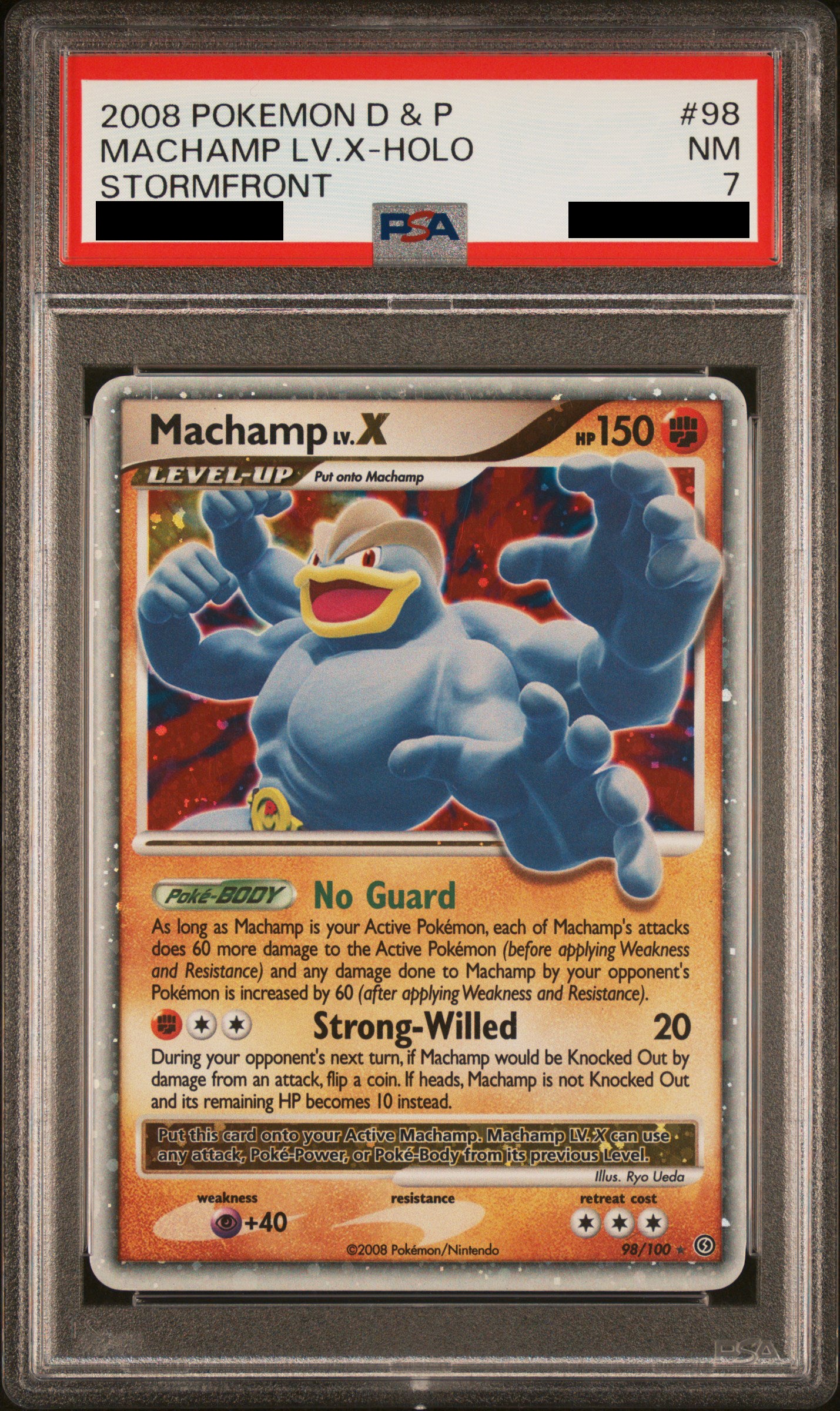 PSA 7 NM Machamp LV.X - Stormfront Holo Ultra Rare 98/100