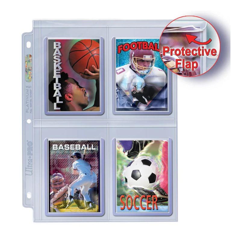 Ultra Pro - Premium Series 4-Pocket Secure Pages for Toploaders