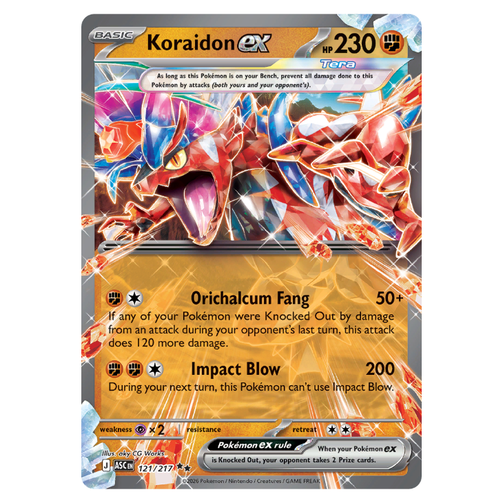 Koraidon ex - Ascended Heroes - 121/217 - Double Rare