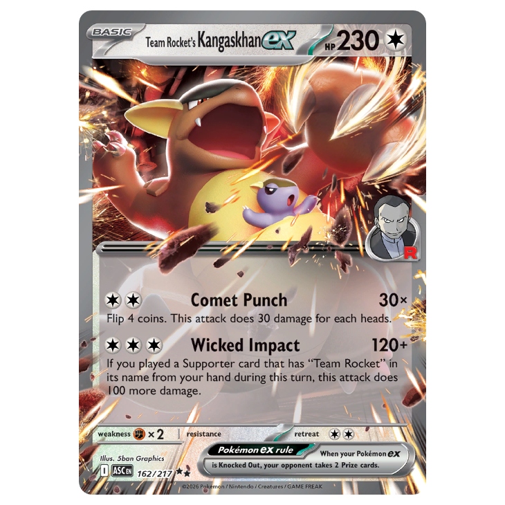 Team Rocket's Kangaskhan ex - Ascended Heroes - 162/217 - Double Rare