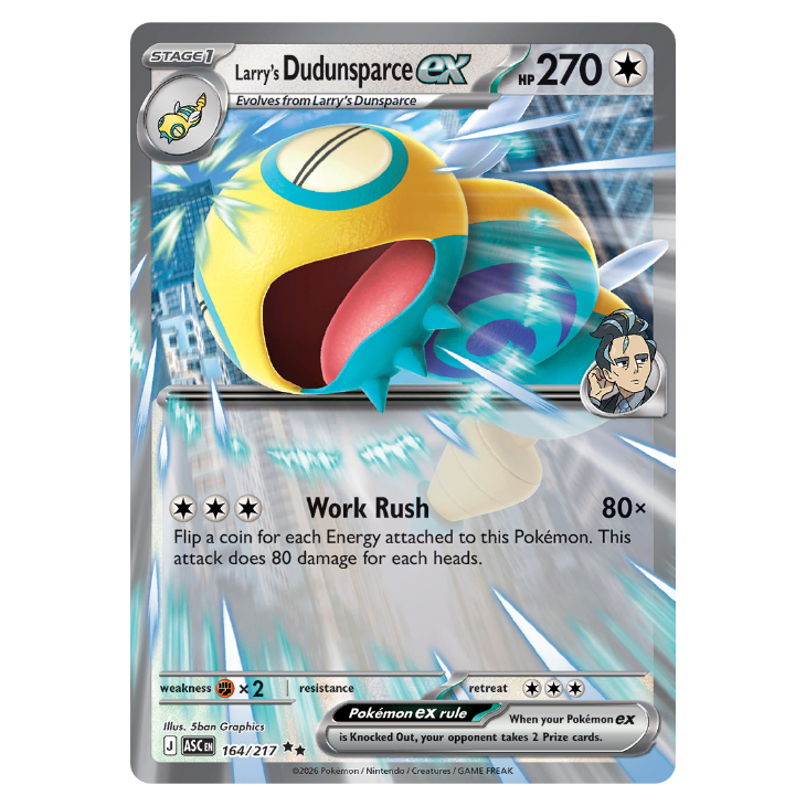 Larry's Dudunsparce ex - Ascended Heroes - 164/217 - Double Rare