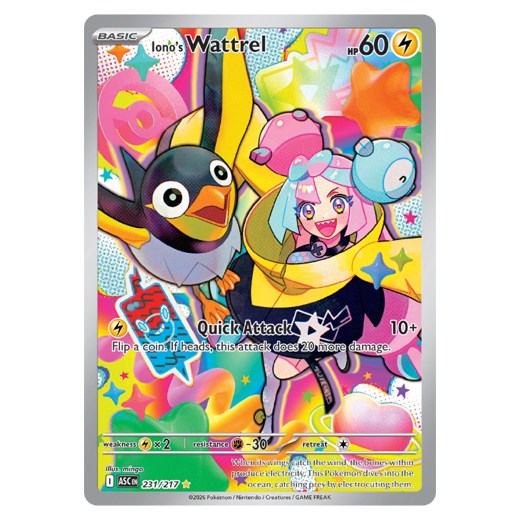 Iono's Wattrel - Ascended Heroes - 231/217 - Illustration Rare