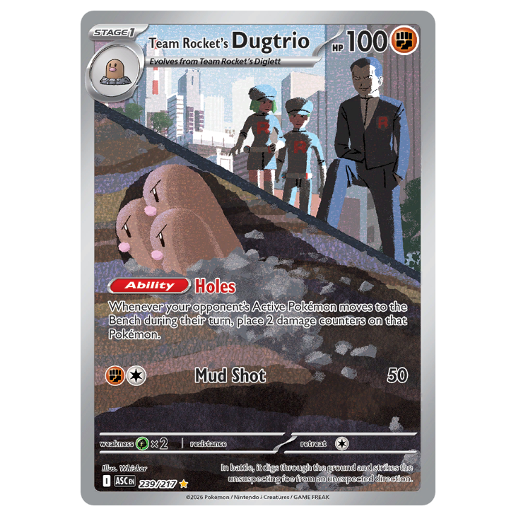 Team Rocket's Dugtrio - Ascended Heroes - 239/217 - Illustration Rare
