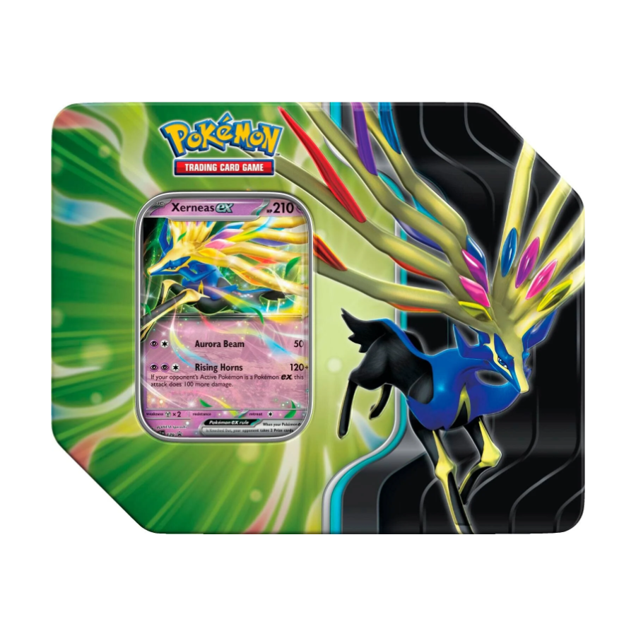 Azure Legends Tins featuring Dialga ex, Kyogre ex or Xerneas ex