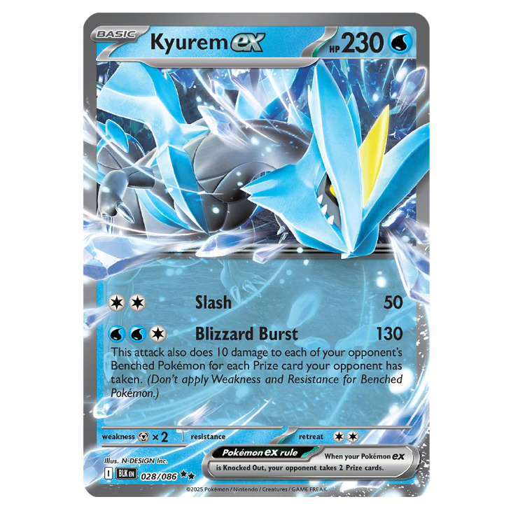 Kyurem ex - Black Bolt - 028/086 - Double Rare