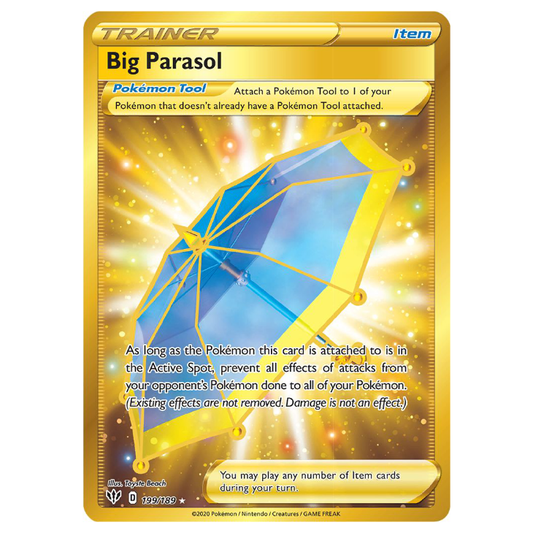 Big Parasol - Darkness Ablaze - 199/189 - Holo Gold Secret Rare