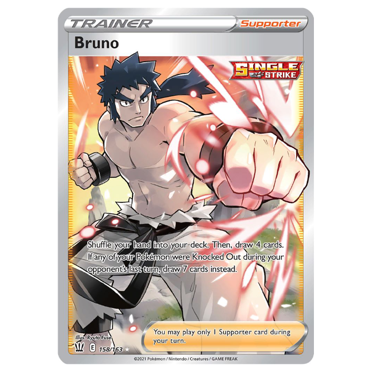 Bruno - Battle Styles - 158/163 - Holo Ultra Rare Full Art