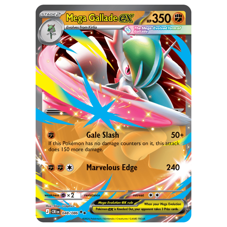 Mega Gallade ex - Chaos Rising - 048/086 - Double Rare