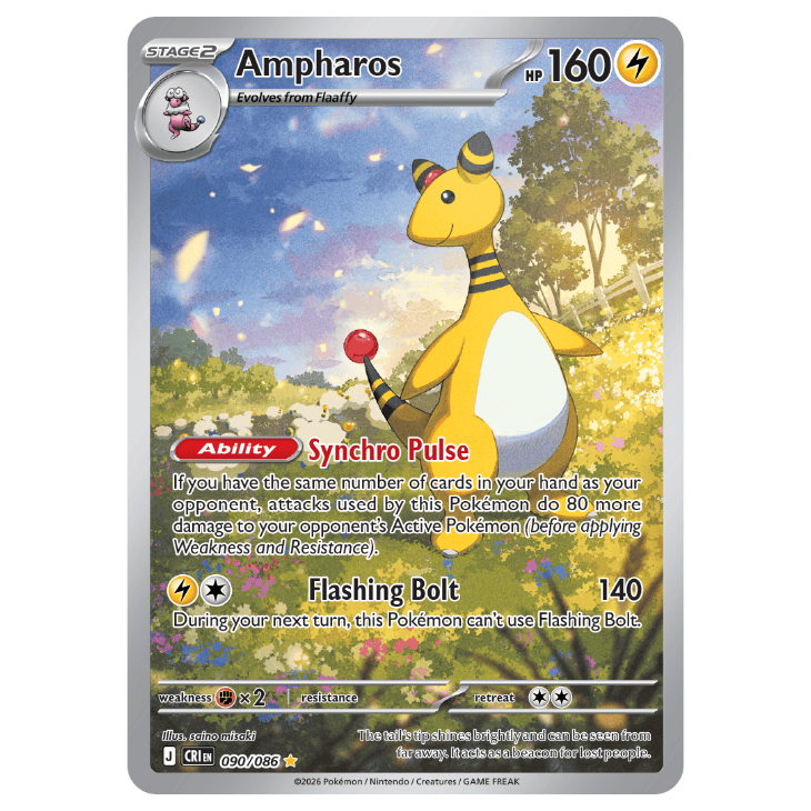 Ampharos - Chaos Rising - 090/086 - Illustration Rare
