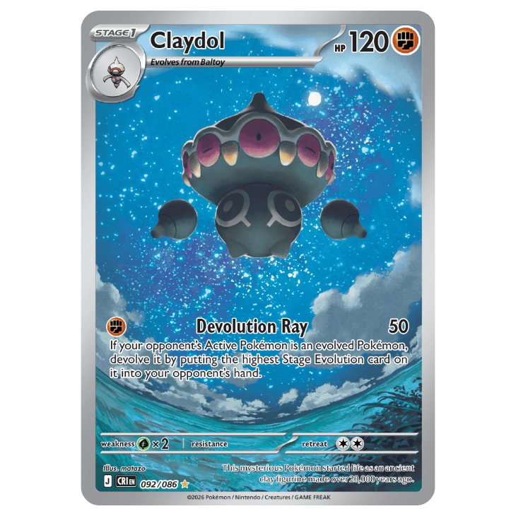 Claydol - Chaos Rising - 092/086 - Illustration Rare