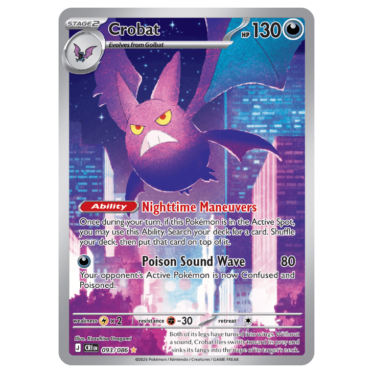 Crobat - Chaos Rising - 093/086 - Illustration Rare