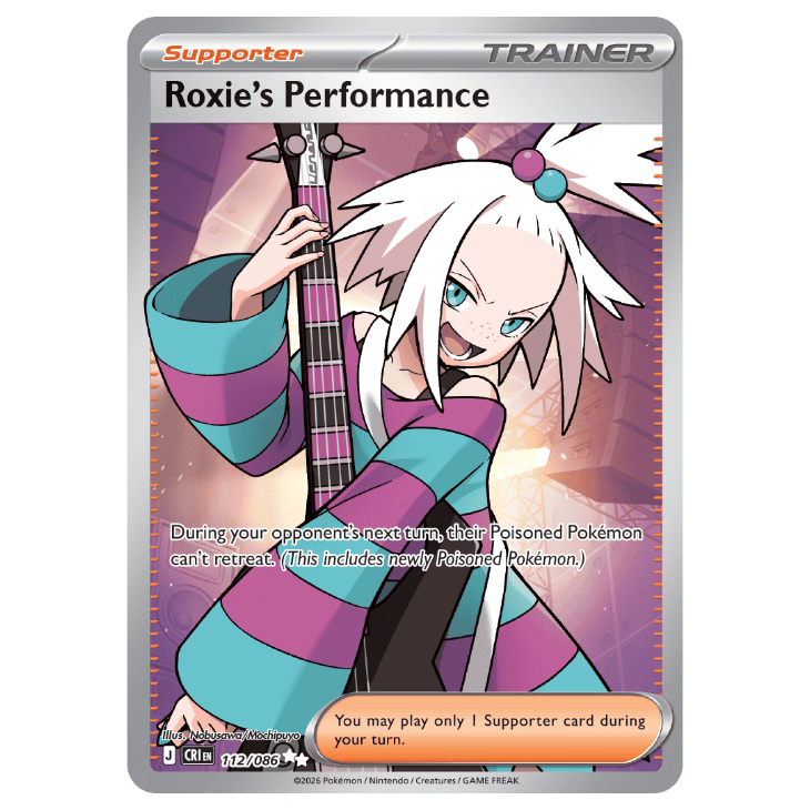 Roxie's Performance - Chaos Rising - 112/086 - Ultra Rare Full Art