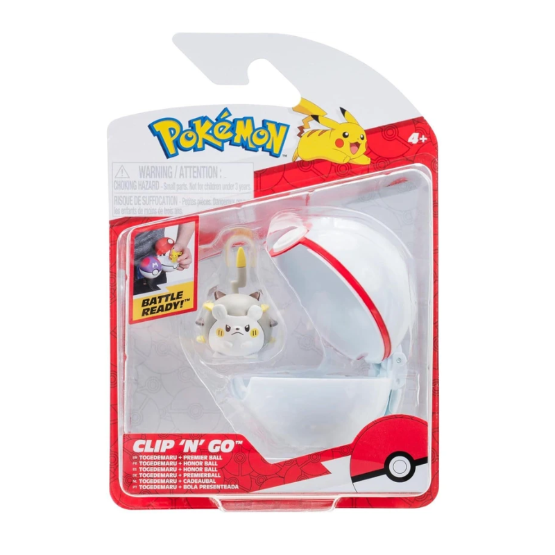 Clip N Go Poke Ball Figure - Togedemaru & Premier Ball