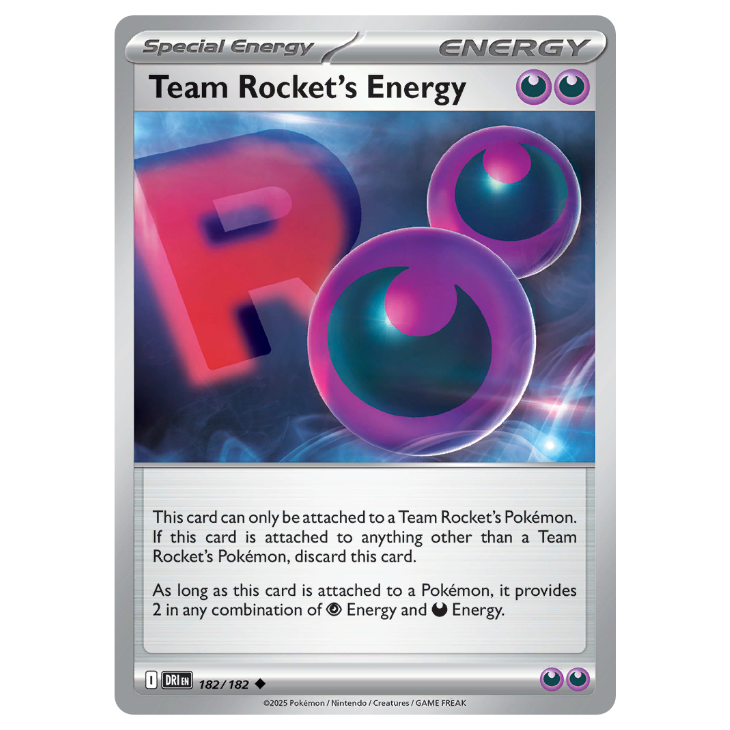 Team Rocket's Energy - Destined Rivals - 182/182 - Uncommon