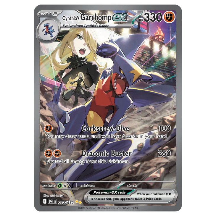 Cynthia's Garchomp ex - Destined Rivals - 232/182 - Special Illustration Rare