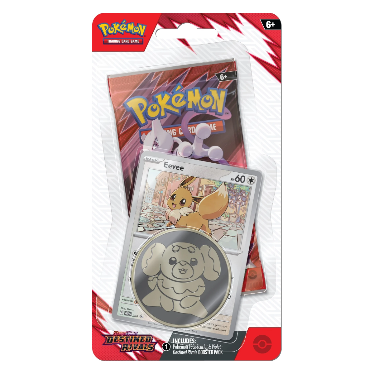 Destined Rivals Single Booster Blister with either Eevee or Zarude Promo