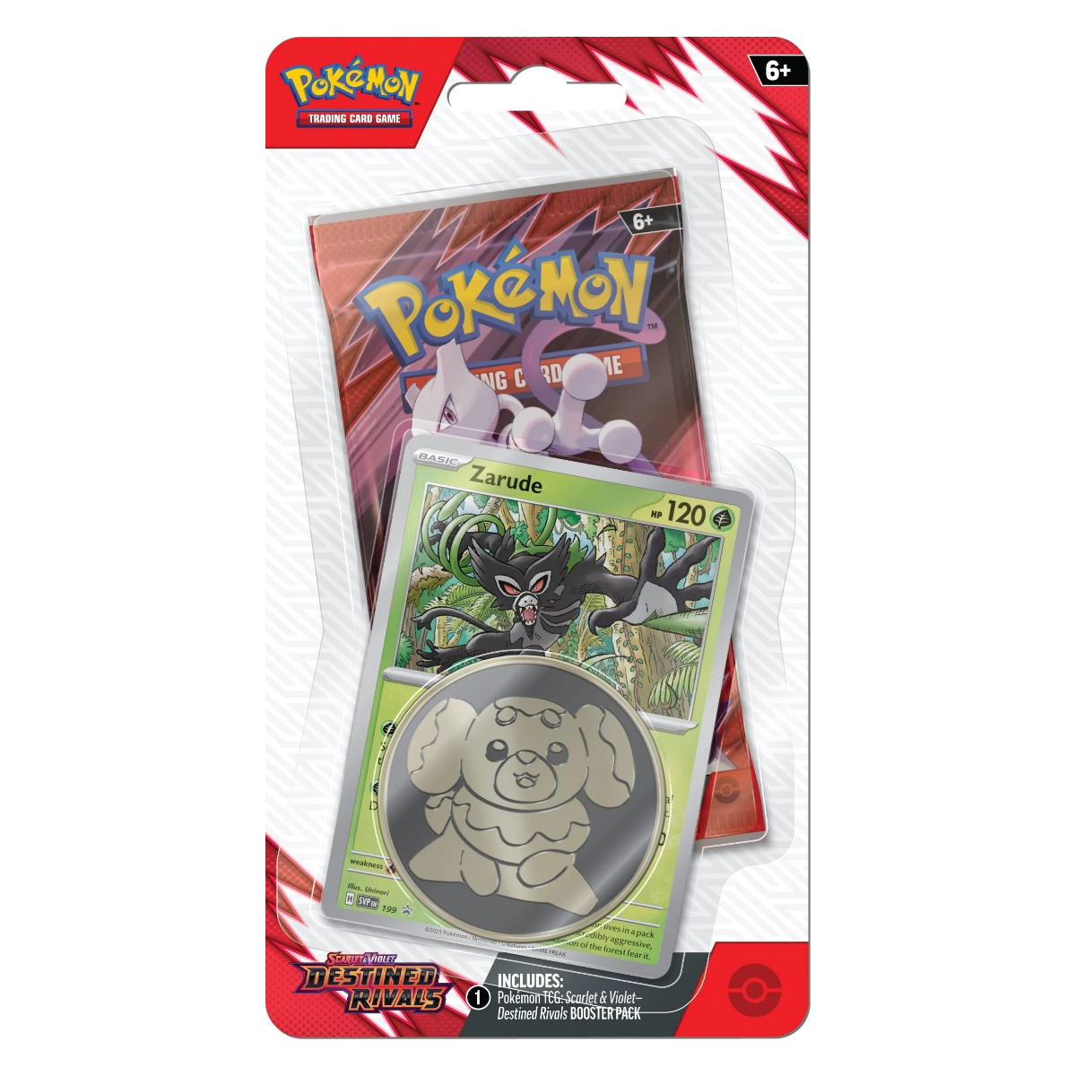 Destined Rivals Single Booster Blister with either Eevee or Zarude Promo