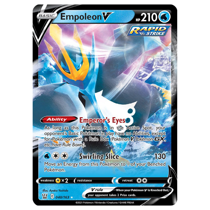 empoleon pokemon card value Empoleon V - Battle Styles - 040/163