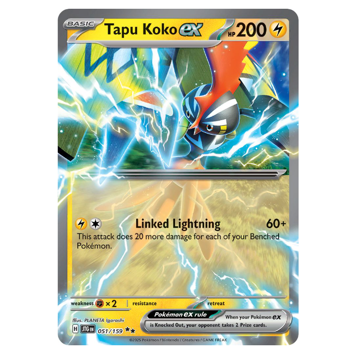 Tapu Koko ex - Journey Together - 051/159 - Double Rare