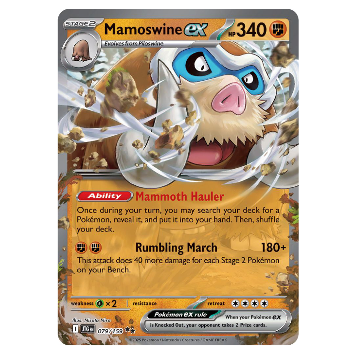 Mamoswine ex - Journey Together - 079/159 - Double Rare