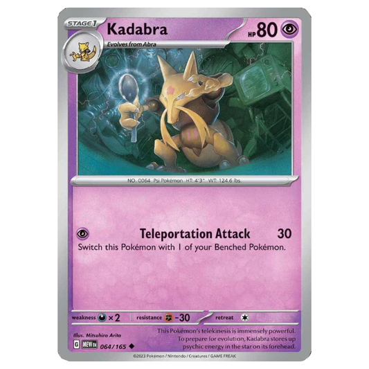 Kadabra - 151 - 064/165 - Promo Holo "uncommon"