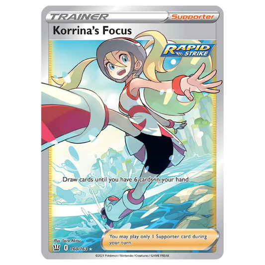 Korrina's Focus - Battle Styles - 160/163 - Holo Ultra Rare Full Art
