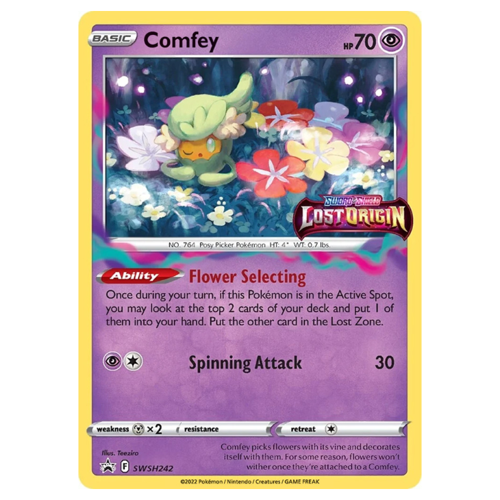 Lost Origin *SEALED* Holo Promo and mini-deck featuring Comfey, Machamp, Finneon OR Gengar