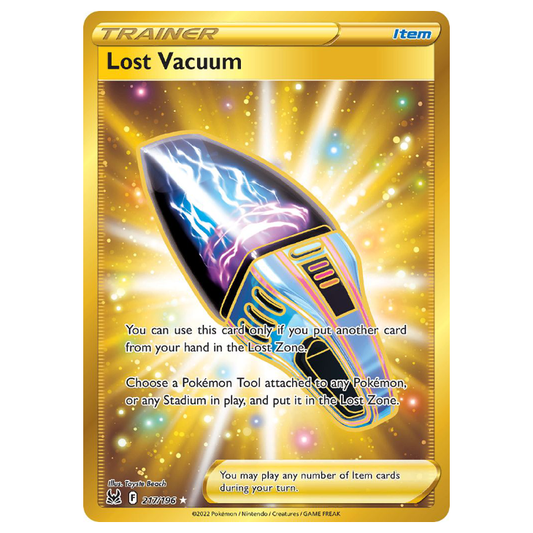 Lost Vacuum - Lost Origin - 217/196 - Holo Gold Secret Rare