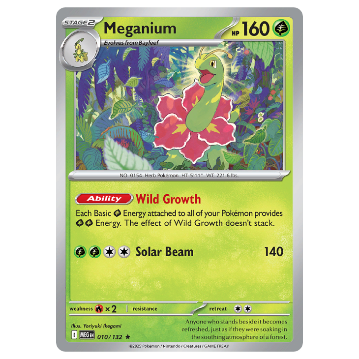 Meganium - Mega Evolution - 010/132 - Holo Rare