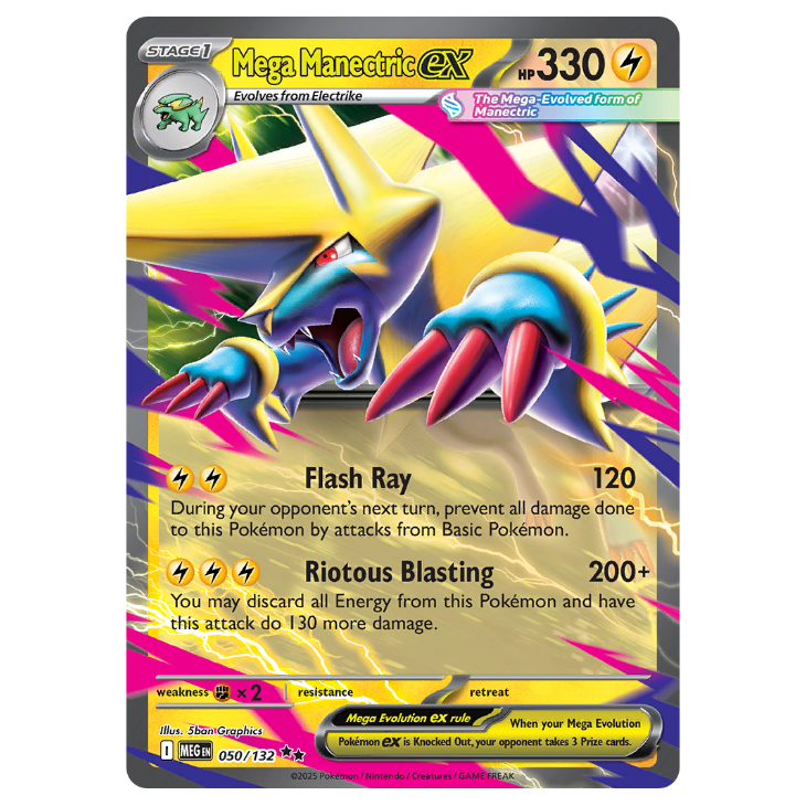 Mega Manectric ex - Mega Evolution - 050/132 - Ultra Rare