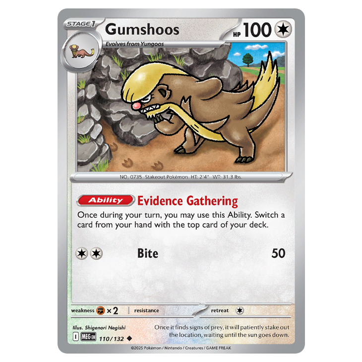 Gumshoos - Mega Evolution - 110/132 - Uncommon