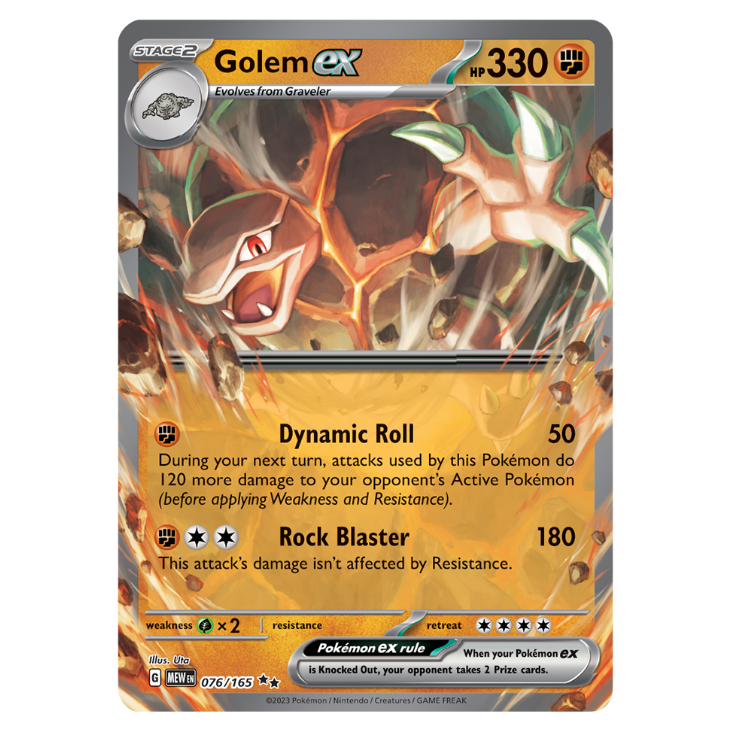 Golem ex - 151 - 076/165 - Double Rare
