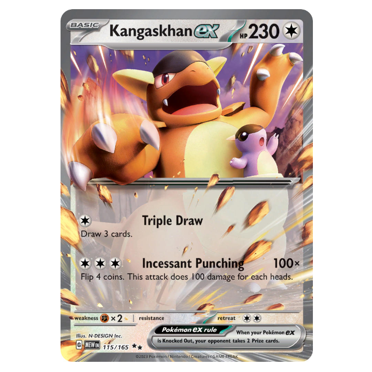 Kangaskhan ex - 151 - 115/165 - Double Rare