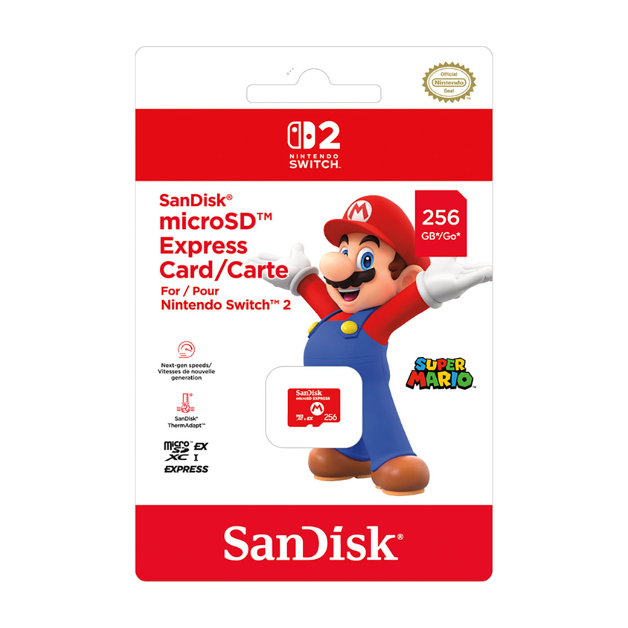 Nintendo Switch 2 - SanDisk microSD Express Card 256GB for Nintendo Switch 2