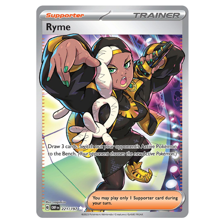 Ryme - Obsidian Flames - 221/197 - Full Art Ultra Rare