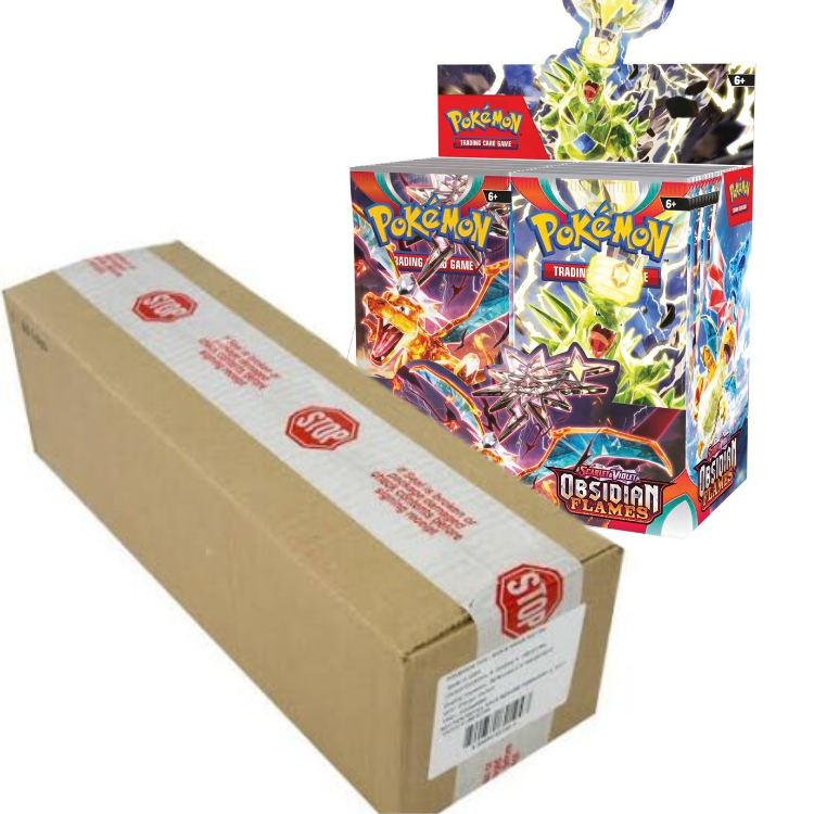 obsidian pokemon booster box Obsidian Flames CASE (6x Booster Boxes) – The Game Tree NZ