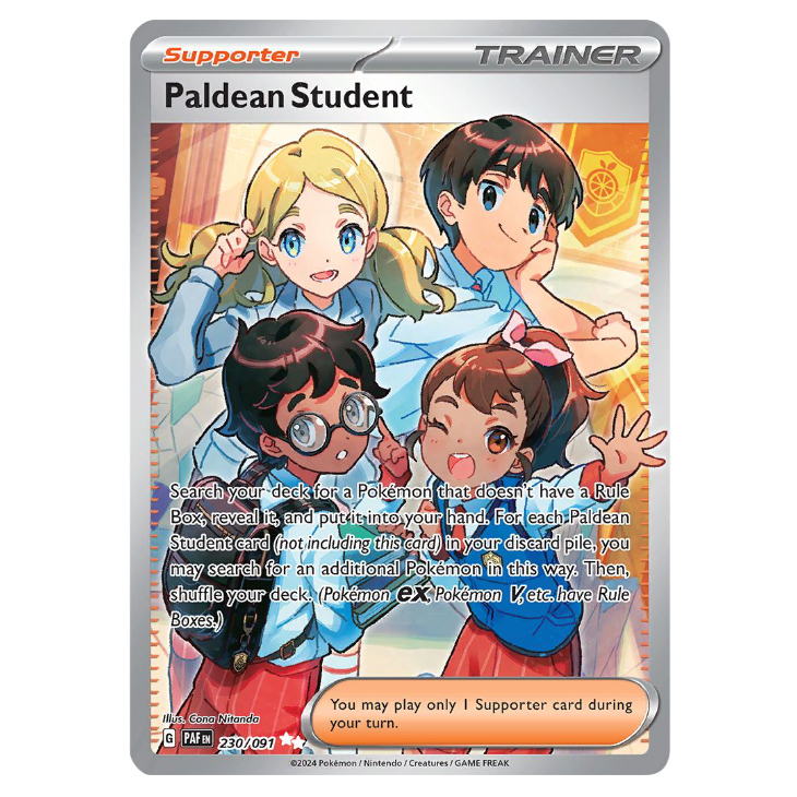 Paldean Student - Paldean Fates - 230/091 - Full Art Ultra Rare