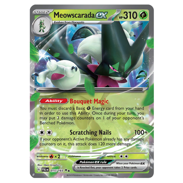 Meowscarada ex - Paldea Evolved - 015/193 - Double Rare