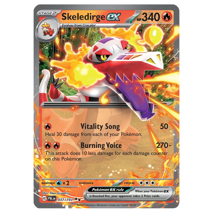 Skeledirge ex - Paldea Evolved - 037/193 - Double Rare