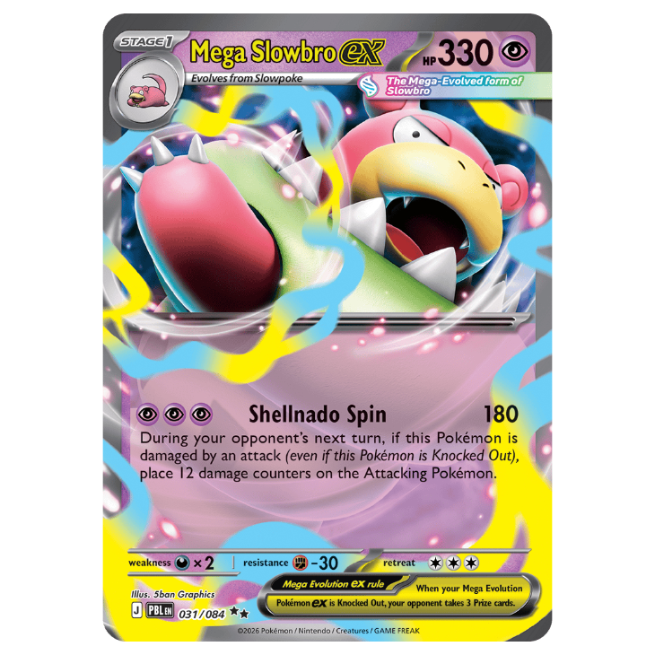 Mega Slowbro ex - Pitch Black - 031/084 - Double Rare