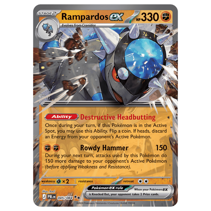 Rampardos ex - Pitch Black - 045/084 - Double Rare