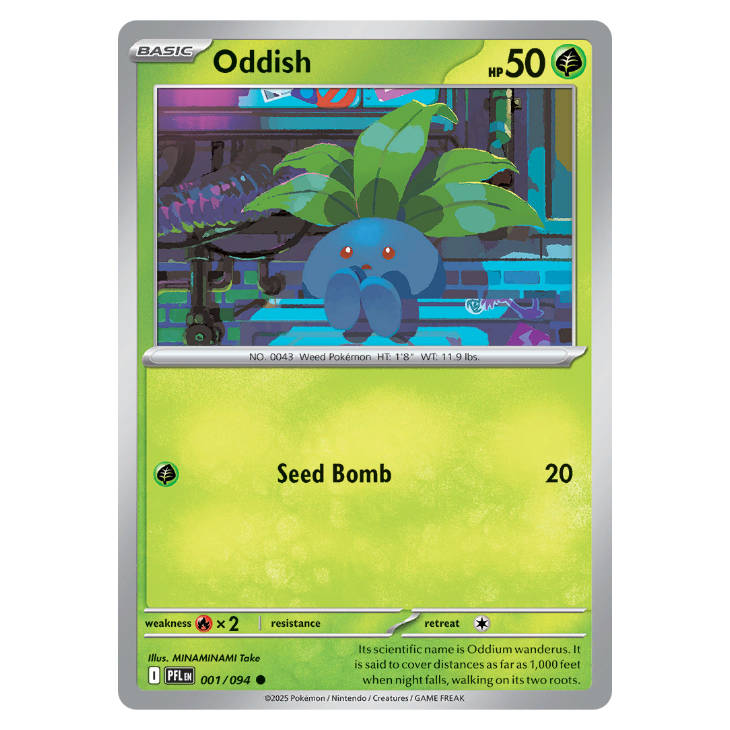 Oddish - Phantasmal Flames - 001/094 - Common