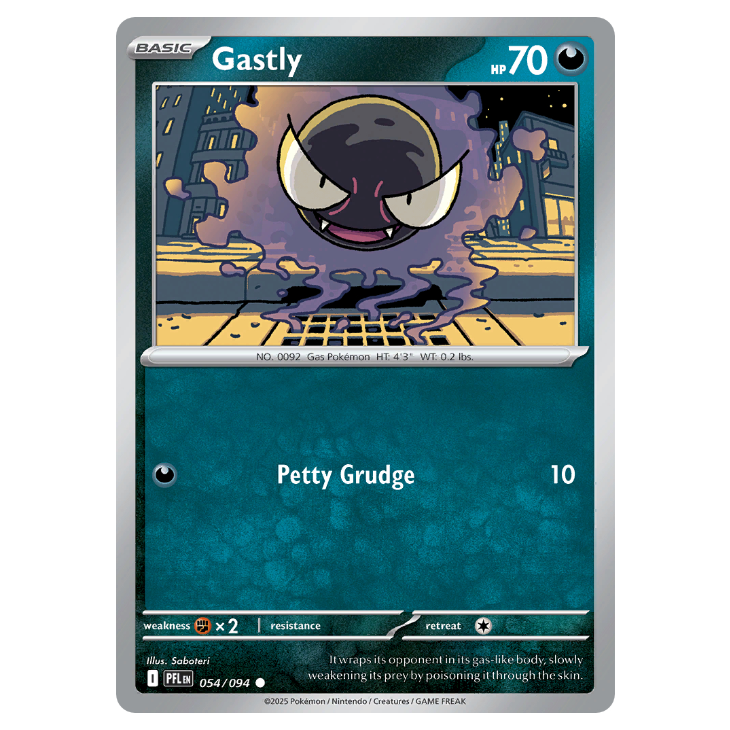 Gastly - Phantasmal Flames - 054/094 - Common