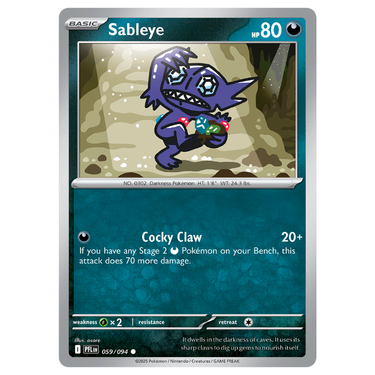 Sableye - Phantasmal Flames - 059/094 - Common