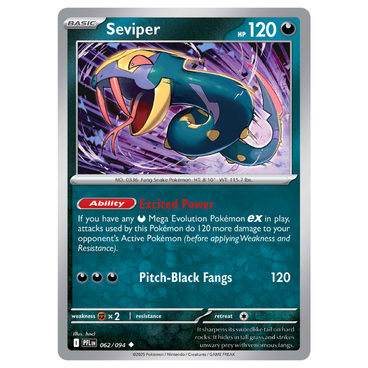 Seviper - Phantasmal Flames - 062/094 - Uncommon