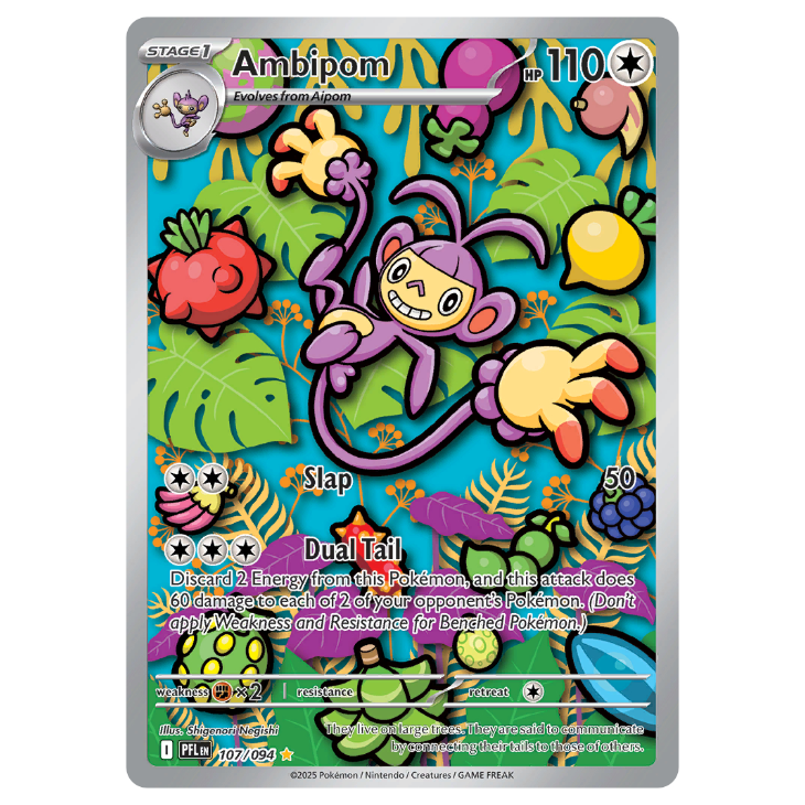 Ambipom - Phantasmal Flames - 107/094 - Illustration Rare