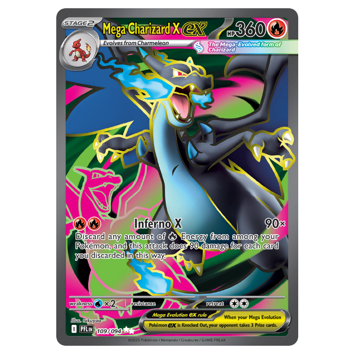 Mega Charizard ex - Phantasmal Flames - 109/094 - Ultra Rare Full Art (#1)