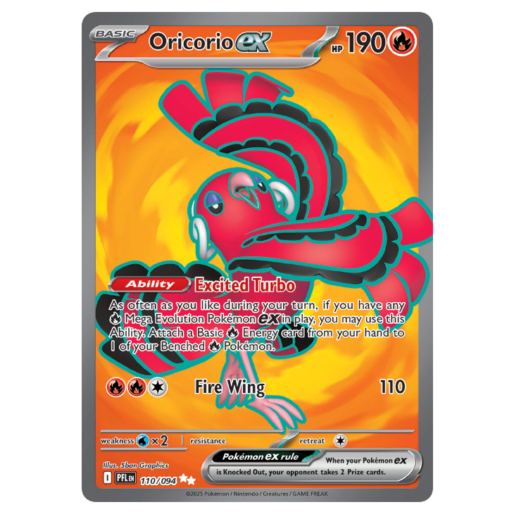 Oricorio ex - Phantasmal Flames - 110/094 - Ultra Rare Full Art
