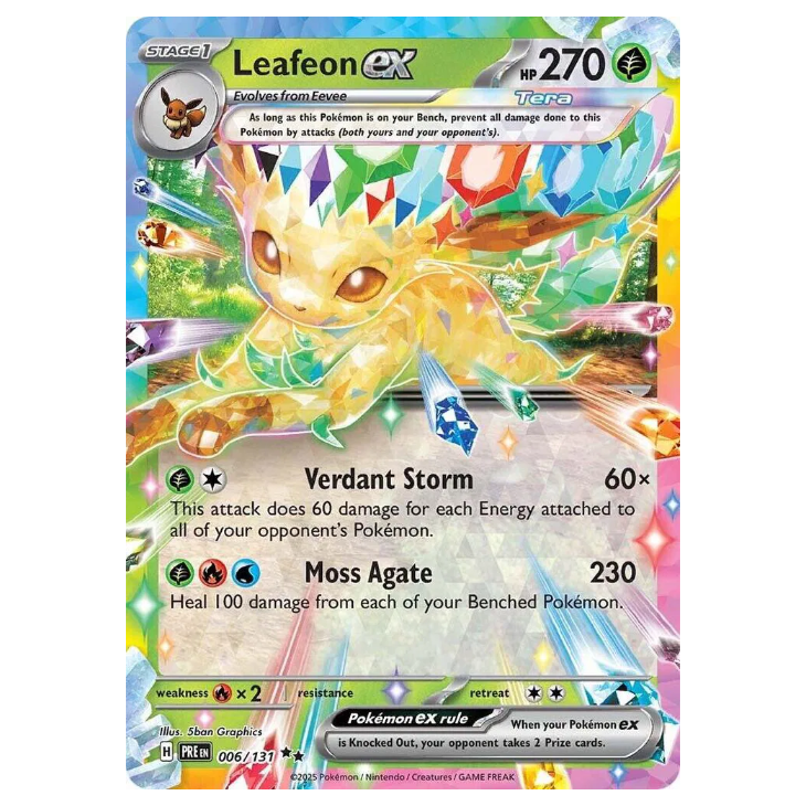 Leafeon ex - Prismatic Evolutions - 006/131 - Double Rare